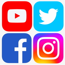 Social Icons FB Twitter IG YouTube